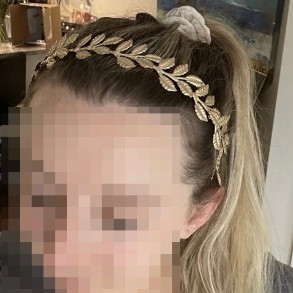 Gold Greek Headband EUC